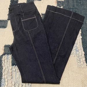 Anthropologie flare leg denim, size 26